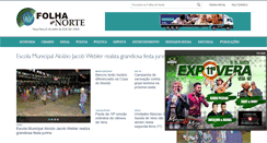 Desktop Screenshot of folhadonortemt.com.br