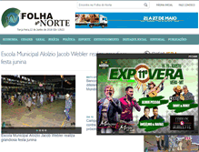 Tablet Screenshot of folhadonortemt.com.br